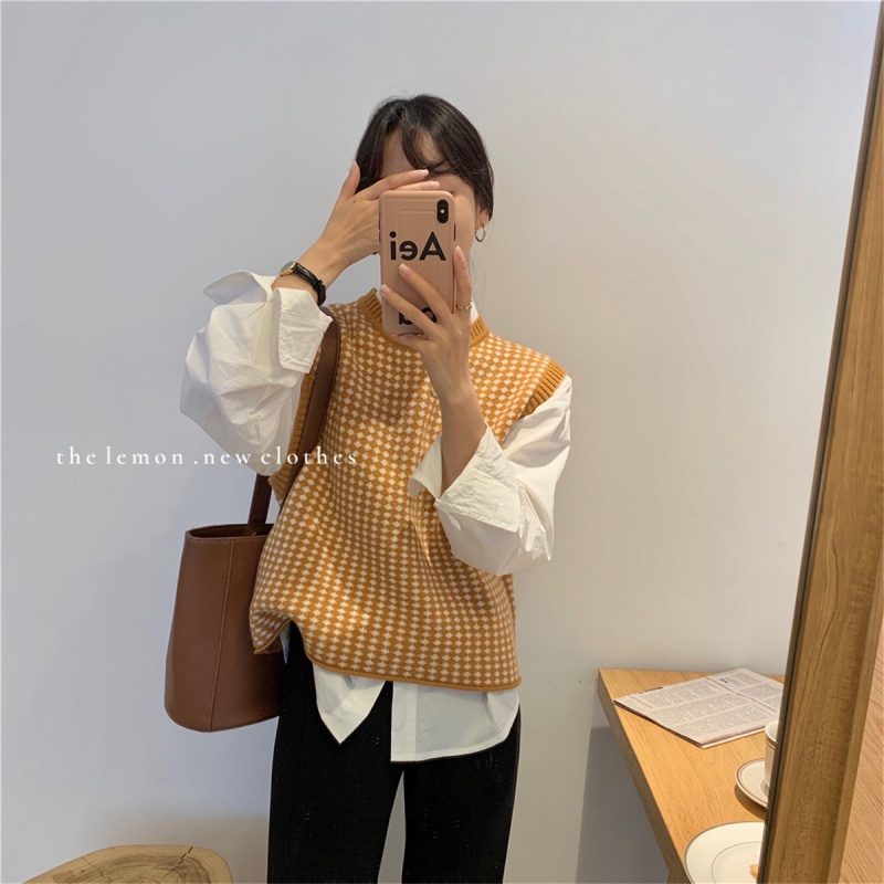 Áo Len Nữ Cộc Tay Thời Trang Hàn Quốc Cá Tính | BigBuy360 - bigbuy360.vn