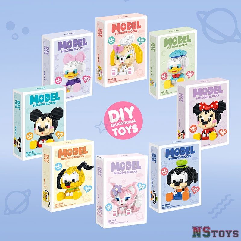 MÔ HÌNH LẮP RÁP HOẠT HÌNH ĐÁNG YÊU CHO BÉ - ĐỒ CHƠI XÉP HÌNH CHO BÉ