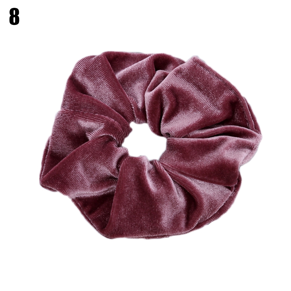 Velvet Elastic Hair Rope Scrunchie Ponytail Holder Rubber Band Hair Accessory