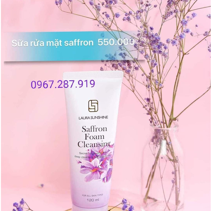 Sửa Rửa Mặt Nhuỵ Hoa Nghệ Tây Saffron Foam Cleansing Laura Sunshine, Nhật Kim Anh