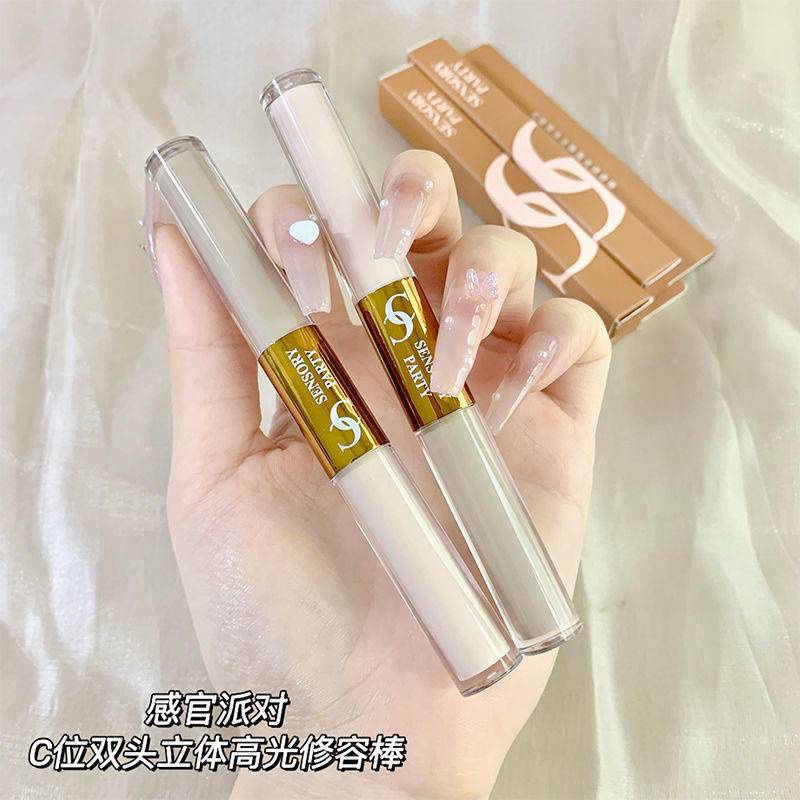 Kem Che Khuyết Điểm Dạng Lỏng Thiết Kế Hai Đầu Lâu Trôi Kiềm Dầu Làm Sáng Da