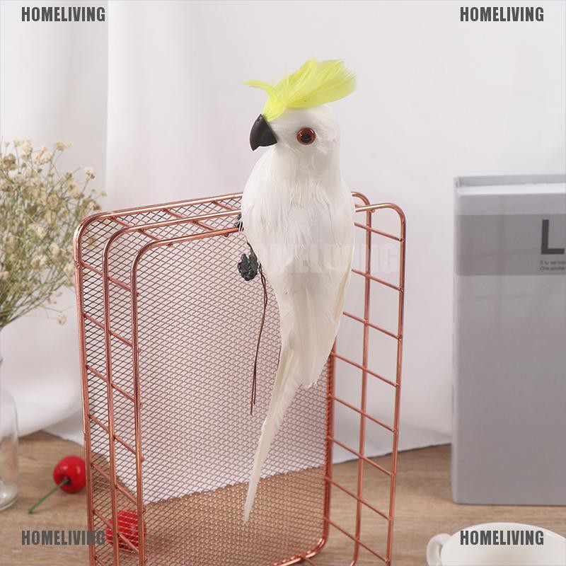 Đồ trang trí Chim Vẹt Lông Vũ 25cm / 9.8 &quot;Dùng Trang Trí