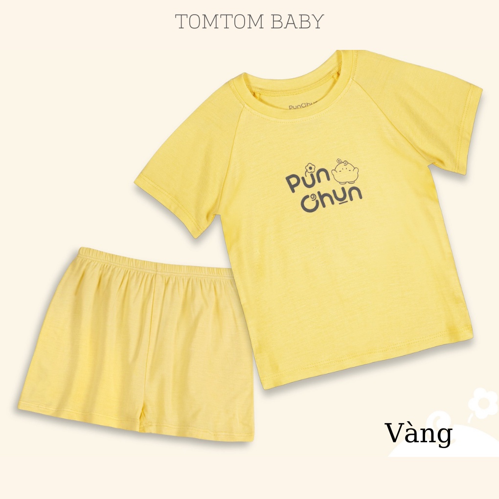 Bộ Quần Áo Cộc Punchun Màu Paster - Quần Áo Bé Trai, Bé Gái (Size Từ 1 - 5 Tuổi)