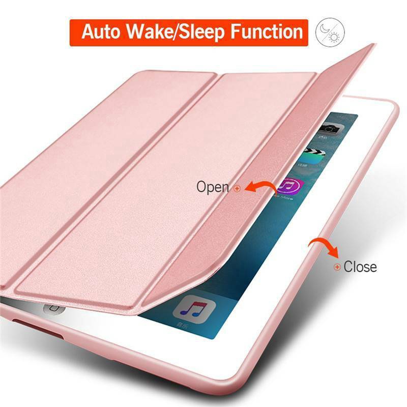 Bao da máy tính bảng nắp gập dáng mảnh có giá đỡ bằng PU và silicon dành cho iPad 10.2" 7th Gen 2019 A2200 A2198 A2232