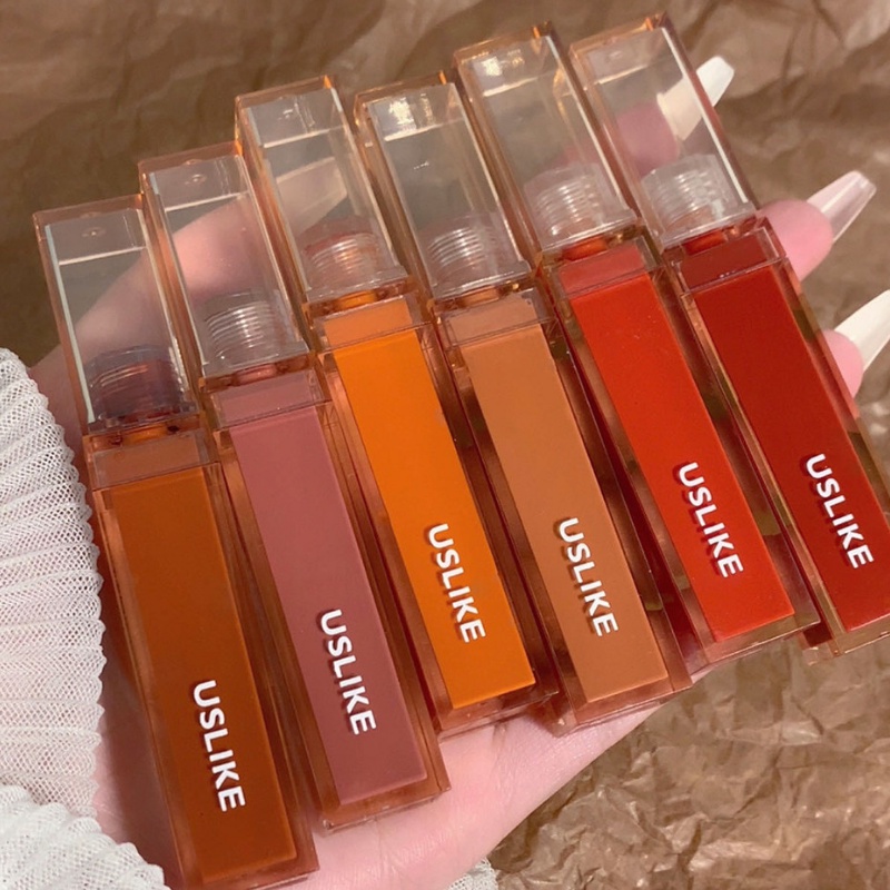 [Hàng mới về] Son bóng Uslike trang điểm dưỡng ẩm nhiều màu sắc thời trang tùy chọn