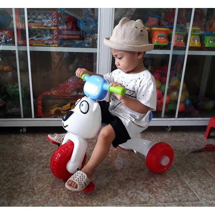 KHO SỈ] Xe đạp 3 bánh có nhạc + đèn + gấp gọn cho bé 1-5 tuổi