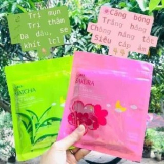 ( giá sỉ ) [RẺ VÔ ĐỊCH]MẶT NẠ NGỦ TRÀ XANH MATCHA MUD MASK LAIKOU (lẻ 1goi)