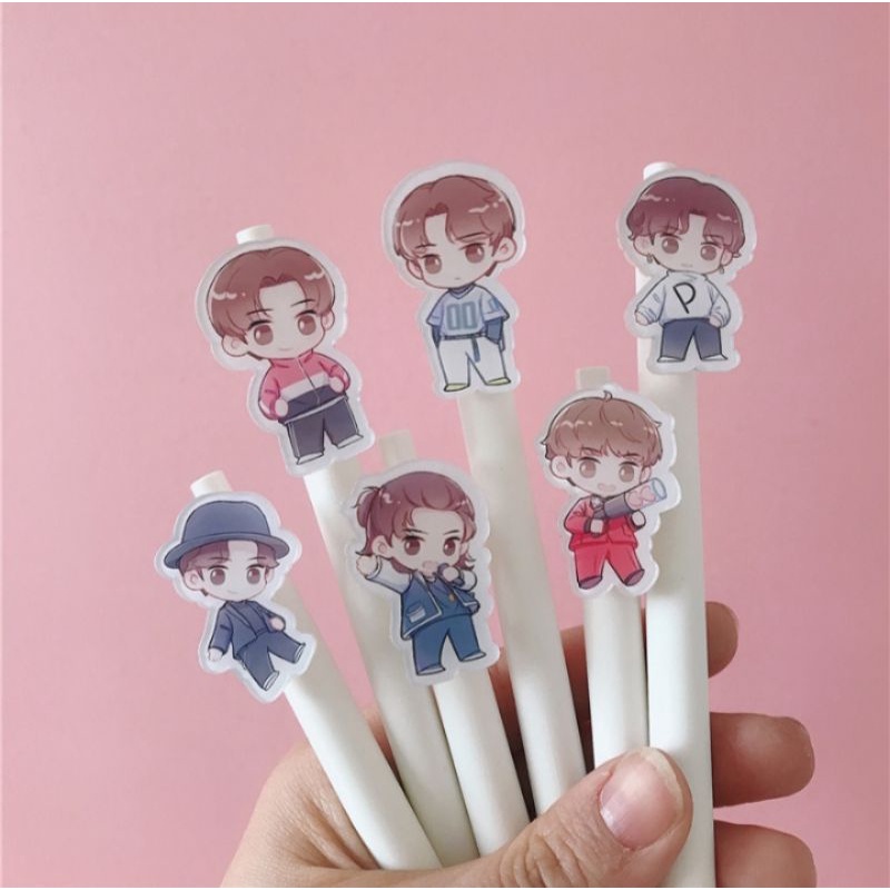 Bút Bi Hình Chibi Tiêu Chiến, Vương Nhất Bác, Hoa Thần Vũ Ngòi 0,5
