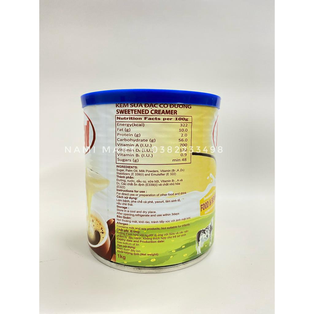 Sữa Đặc  Famyl lon 1kg tiện lợi cho pha chế trà sữa, cafe