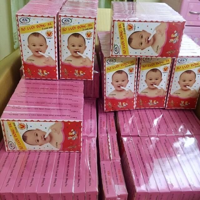 Combo 10 hộp Rơ lưỡi Đông Pha cho bé sơ sinh - (10 hộp / 50 chiếc)