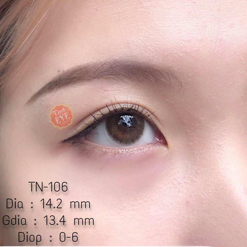 [Tặng Combo 175k] Kính Áp Tròng Tinteye Lens TN - 106 Nâu tự nhiên