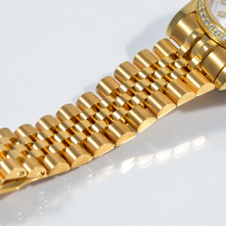 (TẶNG CHỐT VÀ DỤNG CỤ THAY DÂY) Dây Rolex nam 5 mắt khoá bản lề