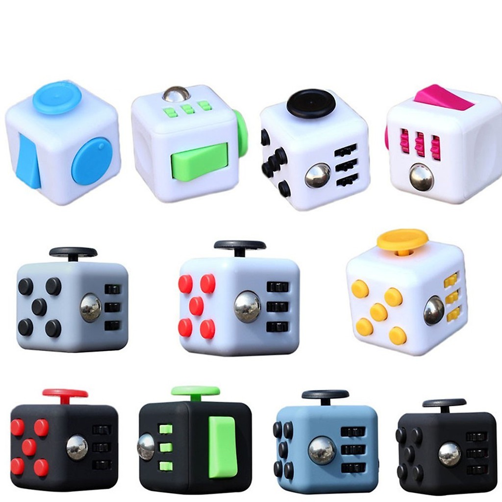 Combo giảm stress Fidget Cube + Infinity Cube Vô Cực Thần Kỳ (màu ngẫu nhiên)