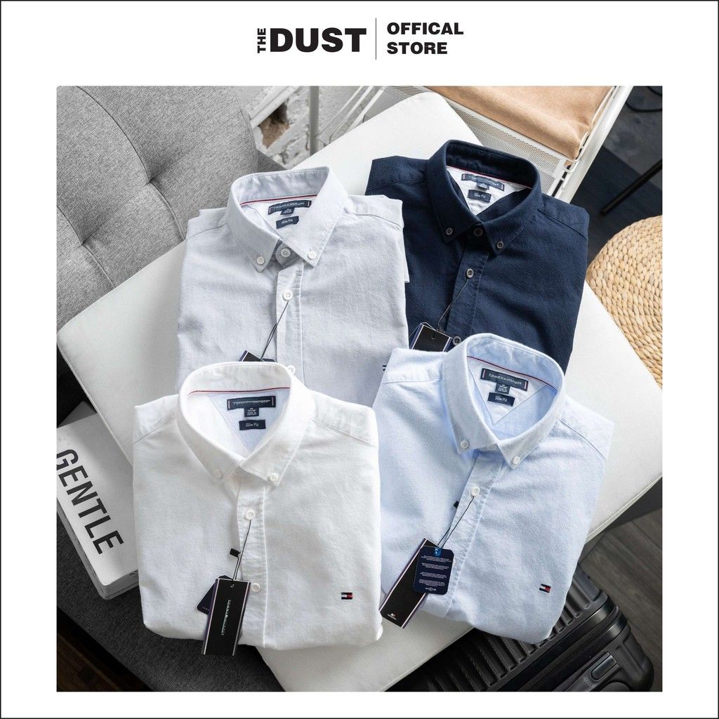 Áo sơ mi nam ngắn tay basic TMY, Áo sơ mi nam công sở - form Slimfit, vải oxford cao cấp