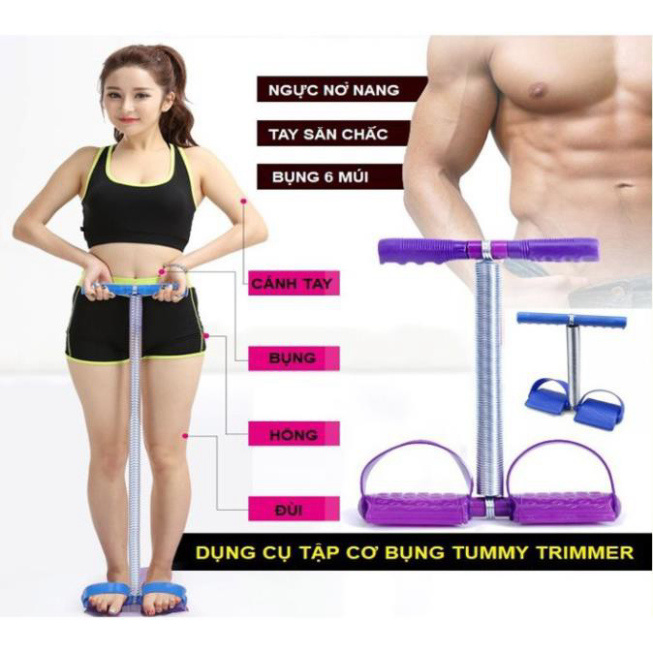 Dụng Cụ Tập Gym, Tập Cơ Bụng Tại Nhà, Kéo Tay Tummy Trimmer kunkun