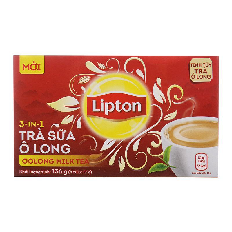 Trà Sữa Ô long Lipton 3 trong 1 136G (8 Gói)