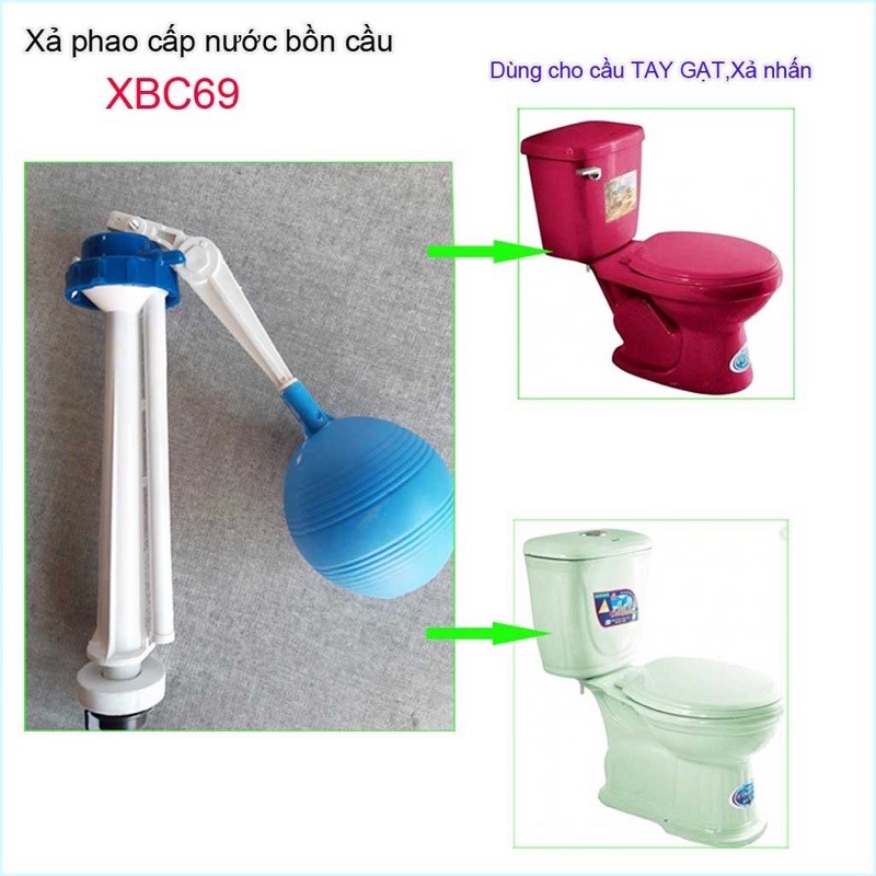 Cụm phao cấp nước bồn cầu, cụm cấp nước cho xí bệt, KAG-XBC69