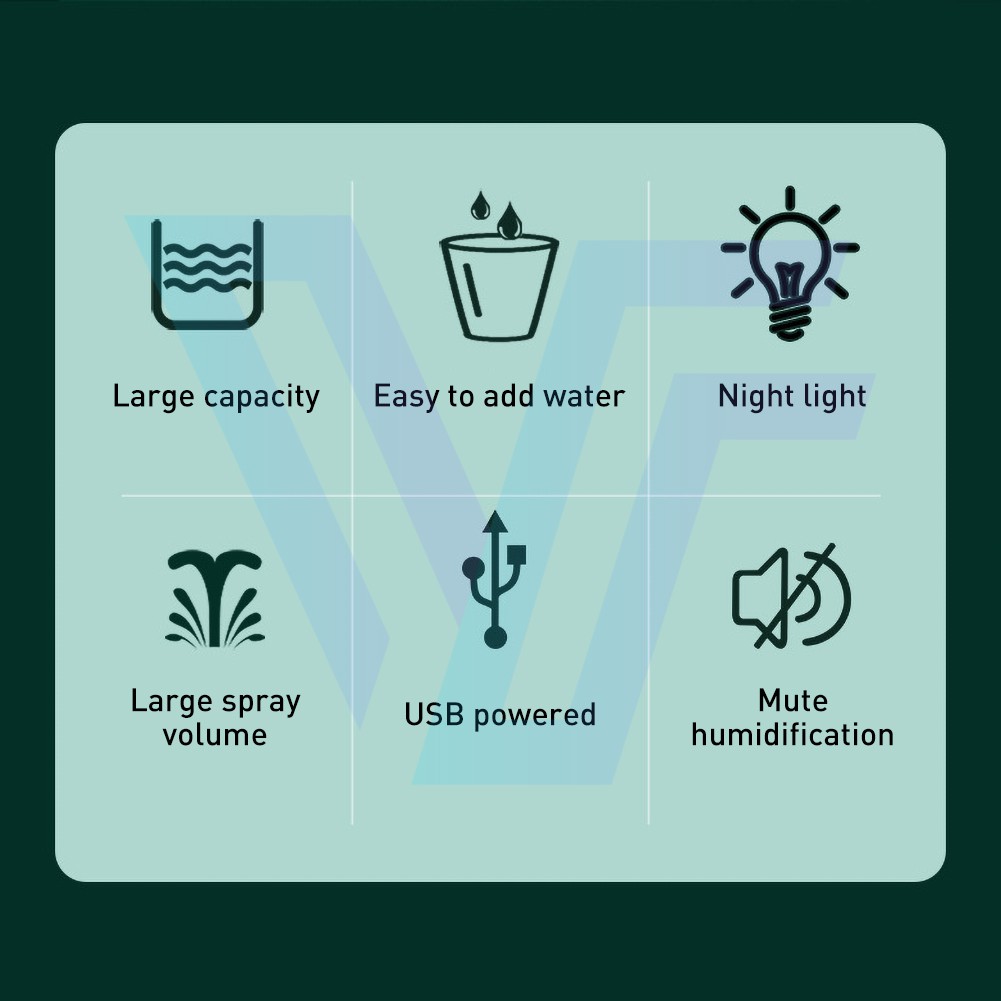 Máy Tạo Độ Ẩm Không Khí X9 Hình Núi Lửa Dung Tích 200ml