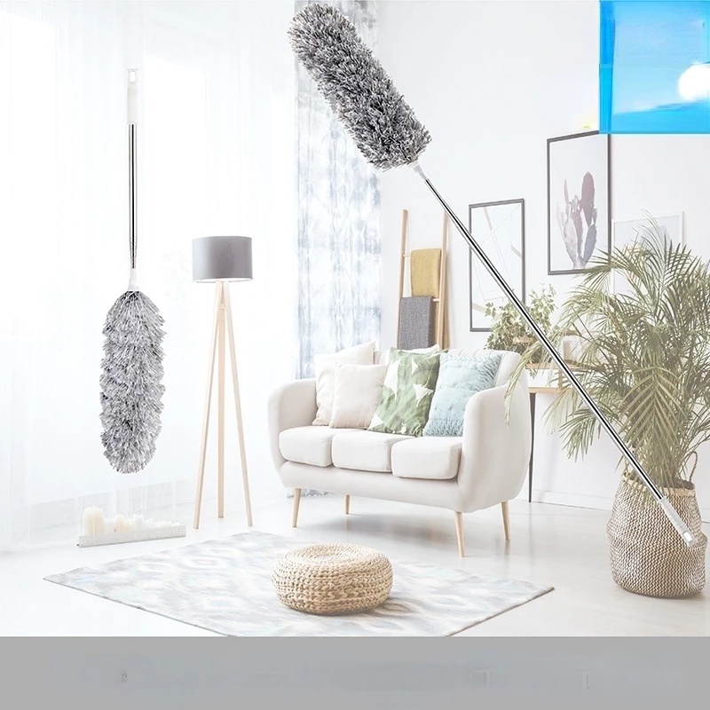 Chổi Quét Bụi Bằng Sợi Micro / Thép Không Gỉ Có Thể Thu Gọn 280cm Tiện Dụng Cho Gia Đình