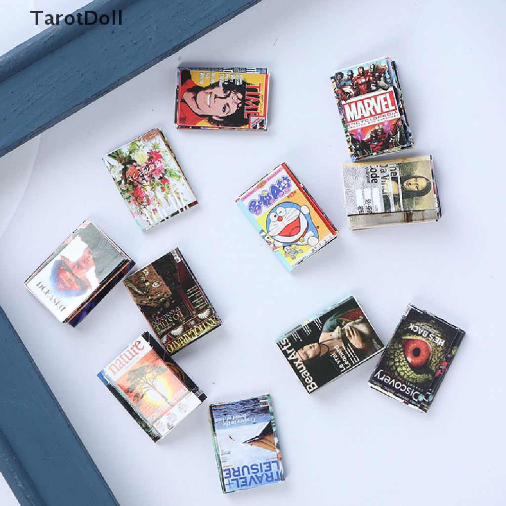 Bộ 12 Cuốn Sách Truyện Tranh Mini Trang Trí Nhà Búp Bê