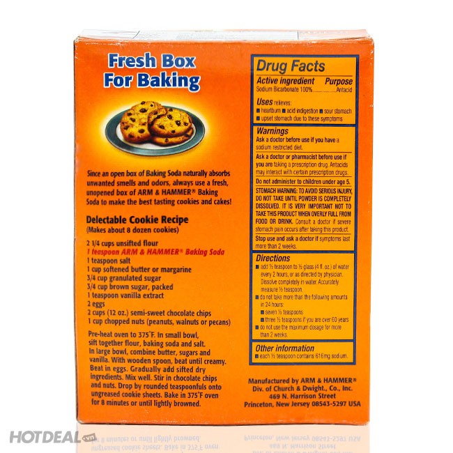 Bột Banking Soda Đa Dụng Arm &amp; Hammer 454g ( Mỹ)