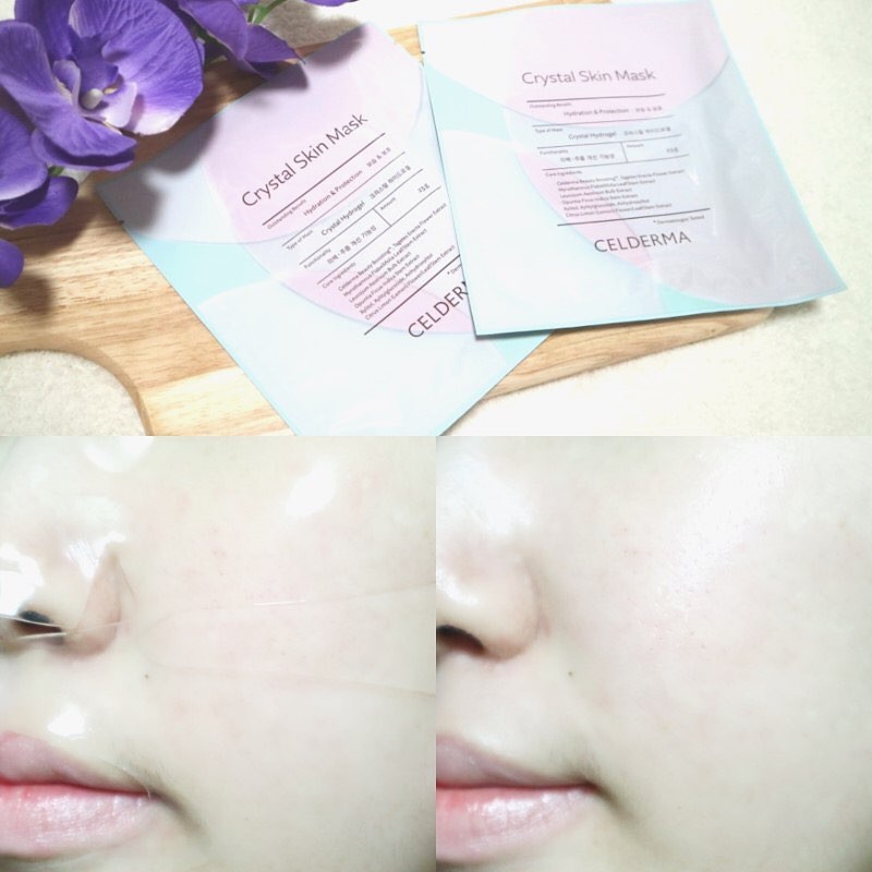 (Hộp 10 miếng) Mặt Nạ Thạch Anh Crystal Skin Mask Celderma