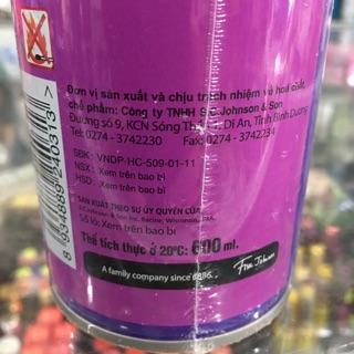 Xịt Muỗi Raid Hương Lavender 600ML