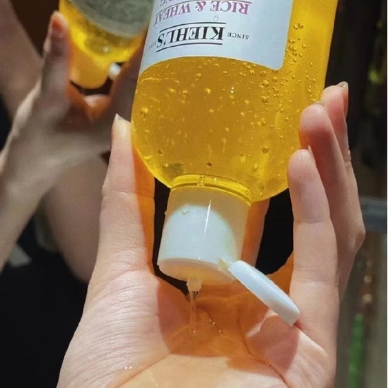 Kiehl's Shampoo Rice Wheat Rich Plant Extract Clean Fluffy Refreshing Oil Control Supple Female 500ml Dầu Gội Giàu Lúa Mì 500ml Chiết Xuất Thực Vật Làm Sạch Da Đầu Kiềm Dầu