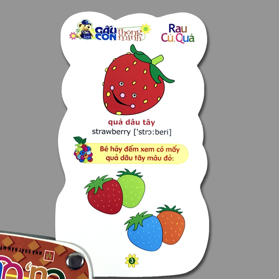 Sách: Gấu Con Thông Minh - Rau Củ Quả - TSMN