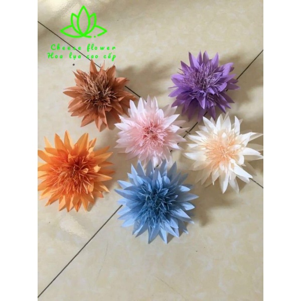 Đầu bông cúc râu to 12cm trang trí_ Hoa giả trang trí