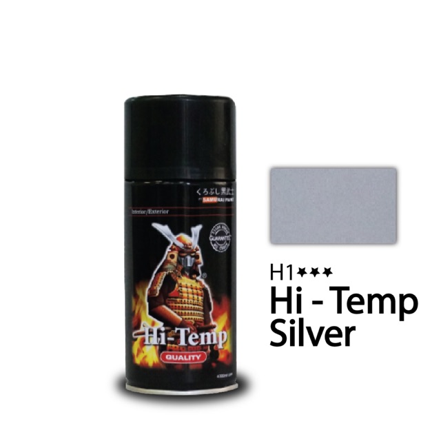 Sơn xịt Samurai chịu nhiệt màu Bạc - H1 (300ml)