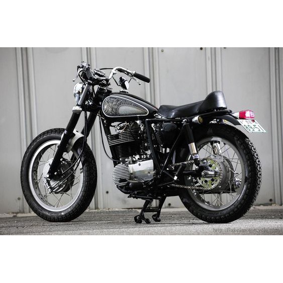 Ghi đông xe máy classic phong cách brat style,  22mm... chất liệu inox304 đường kính 22mm