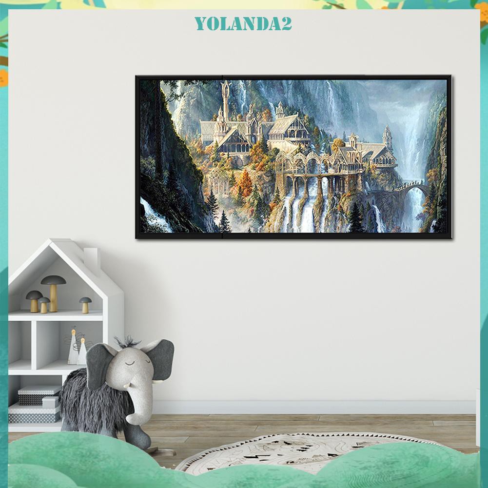 Bộ Tranh Thêu Chữ Thập Diy 11ct Hình Thế Giới Thần Tiên Trong Xứ Sở Thần Tiên