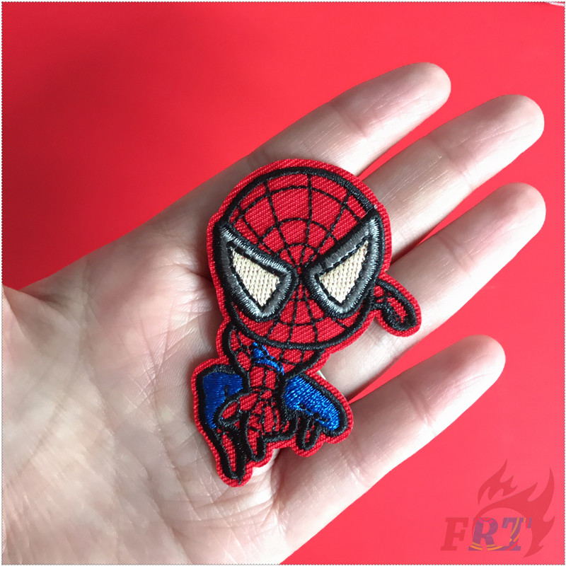 Miếng vá ủi thêu trang trí quần áo hình Người Nhện series 01