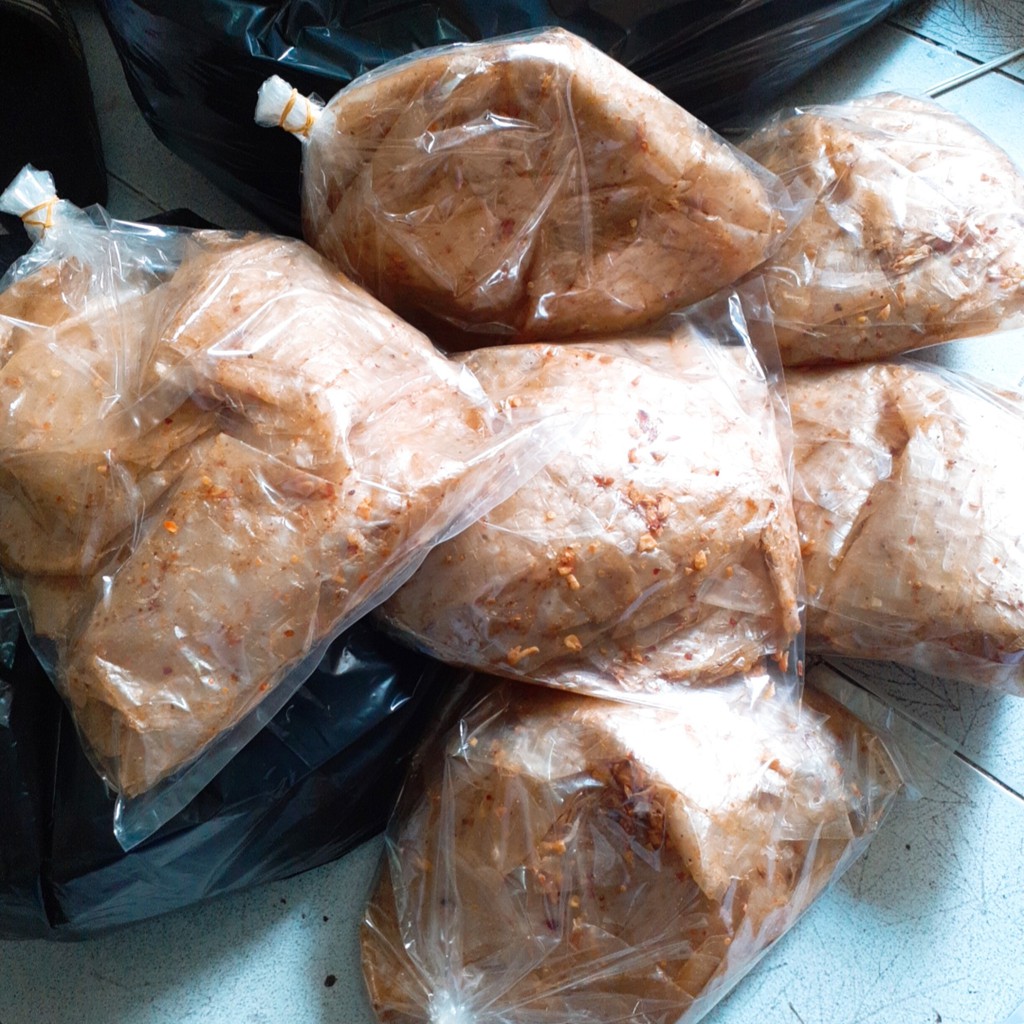 1KG Bánh Tráng Muối Tỏi Xì Ke Siêu Cay Ăn Chay Được
