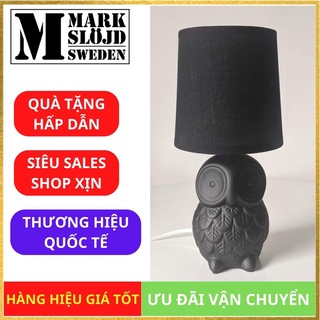 Đèn ngủ để bàn, đèn trang trí Markslojd Helge, trợ sáng, chống lóa, màu đen - Hàng chính hãng, tặng bóng đèn E14