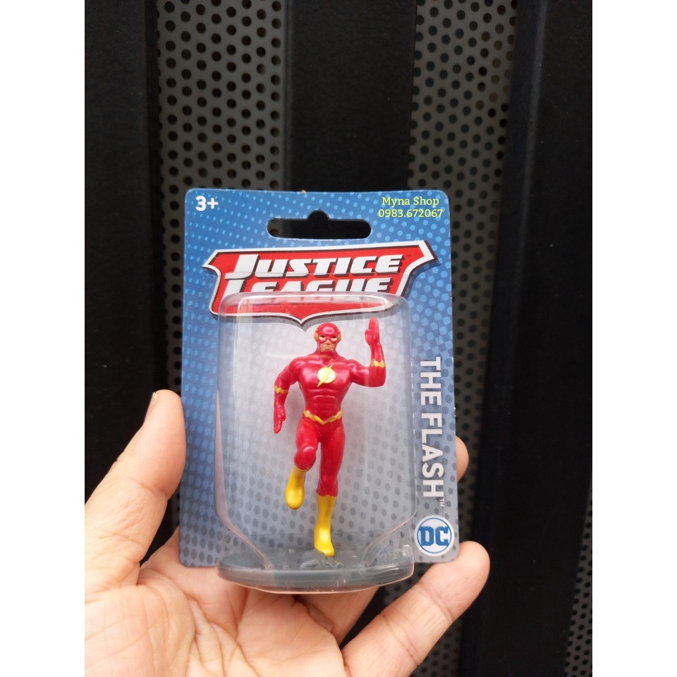 Mô hình nhân vật The Flash Justice League, full hộp, size mini, vui lòng xem mô tả sản phẩm ạ