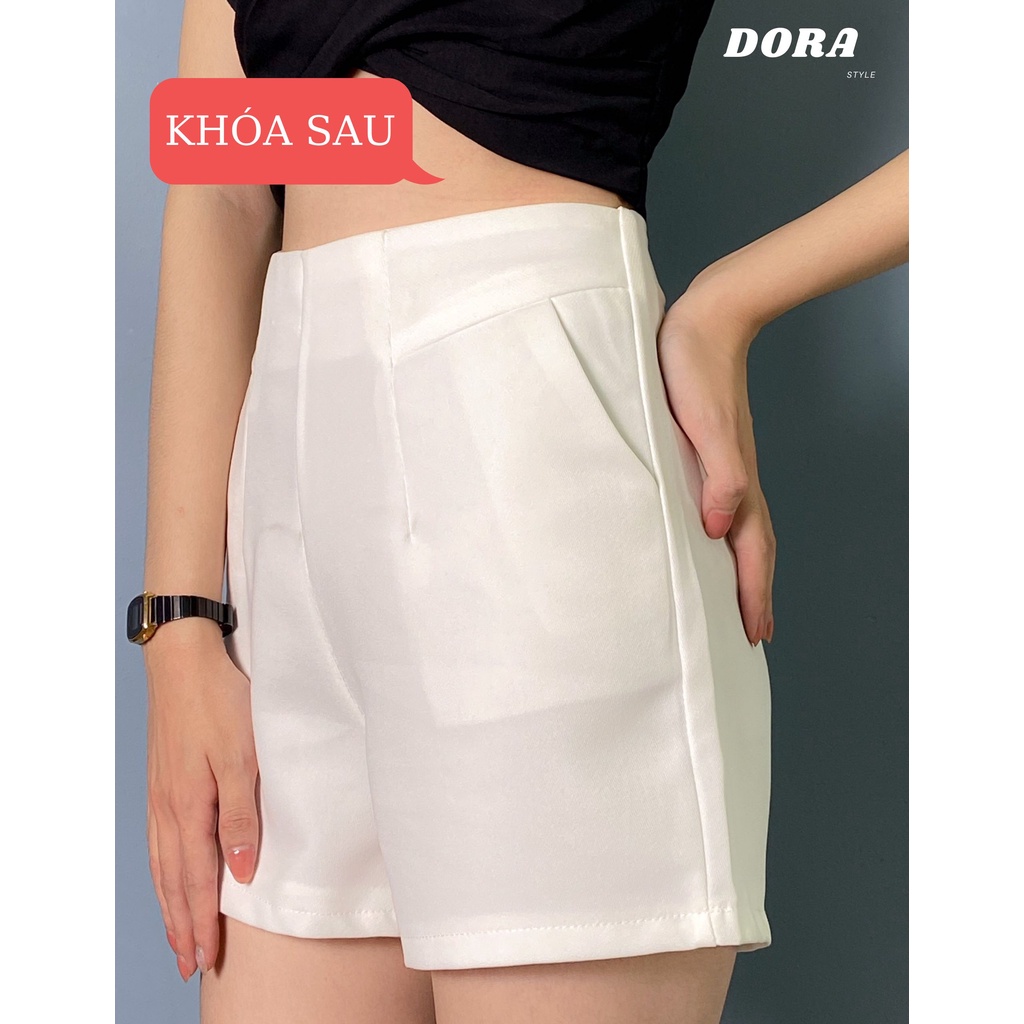 Quần sooc vải cạp cao kèm video ảnh thật Dora.Style M044