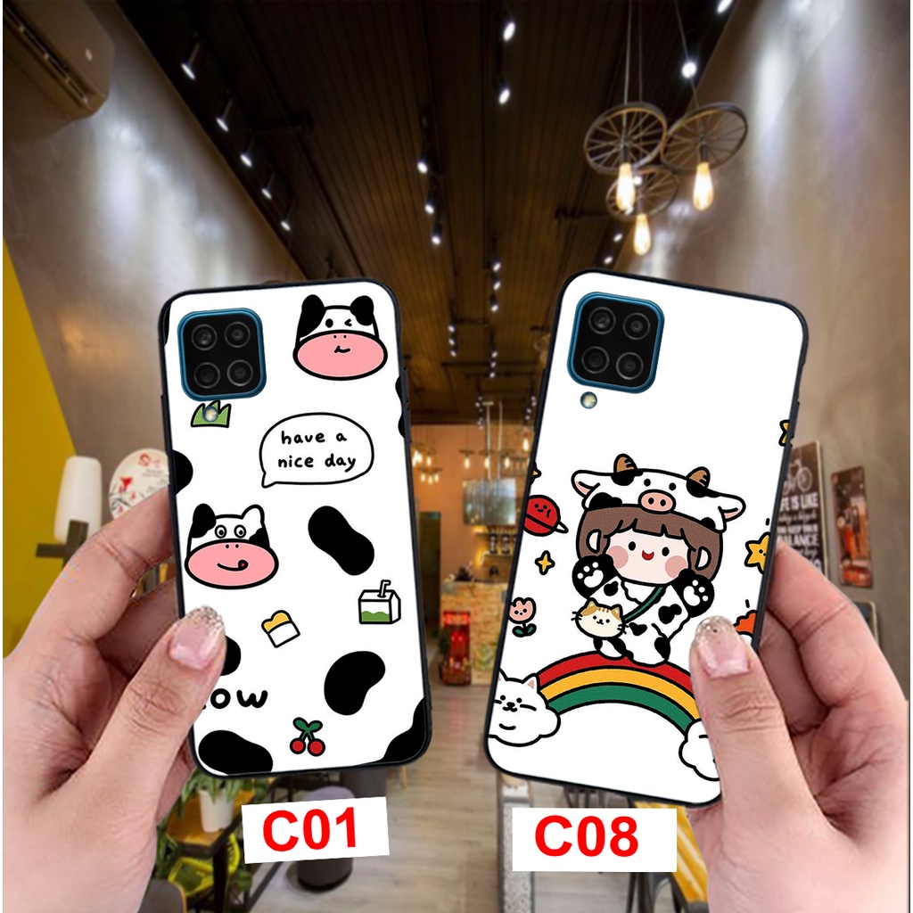 ỐP LƯNG SAMSUNG A12 BÒ SỮA MOO NHIỀU MẪU MÃ