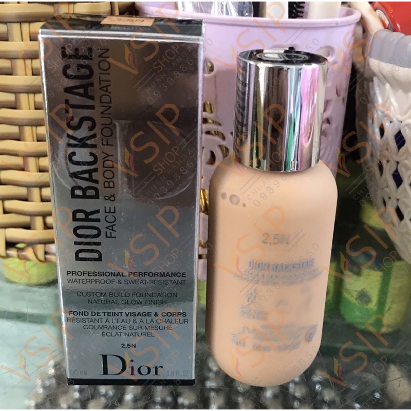 Chính Hãng -[Màu 2.5N - Tự Nhiên] Kem Nền Dior Backstage Face And Body Foundation 50ml | BigBuy360 - bigbuy360.vn