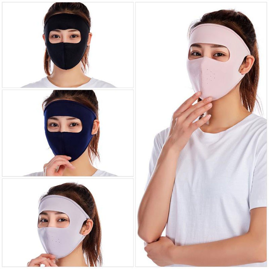 Khẩu trang trùm kín mặt, Khẩu trang Ninja kháng khuẩn có lỗ thông khí,che kín mặt, khẩu trang chống nắng, Chống gió lạnh