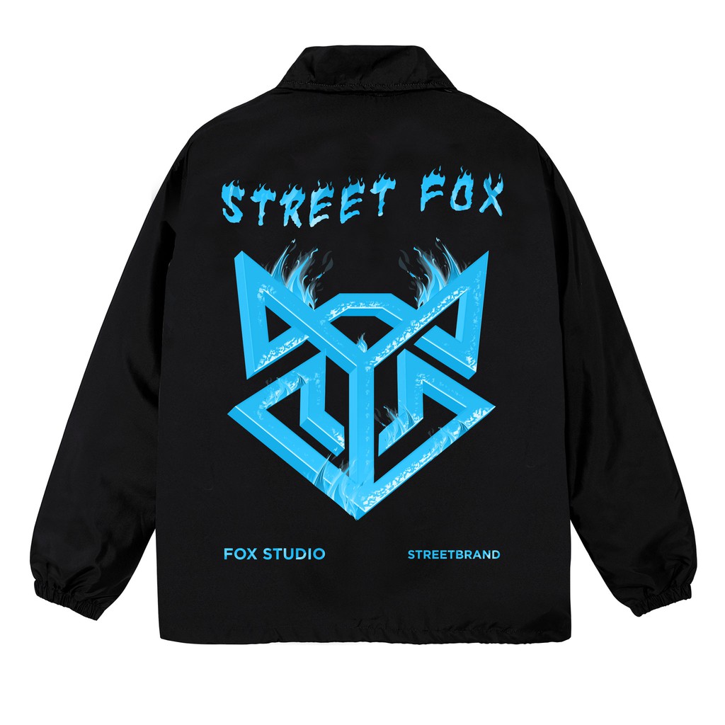 ÁO KHOÁC JACKET STREET FOX FIRE ĐEN JK02