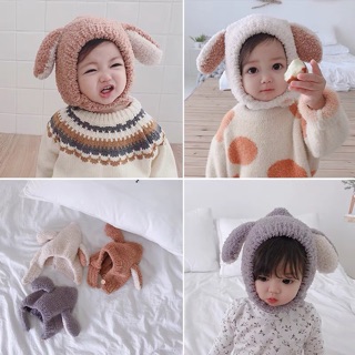 Mũ len lông cừu Koadear Baby 2 tai cho bé