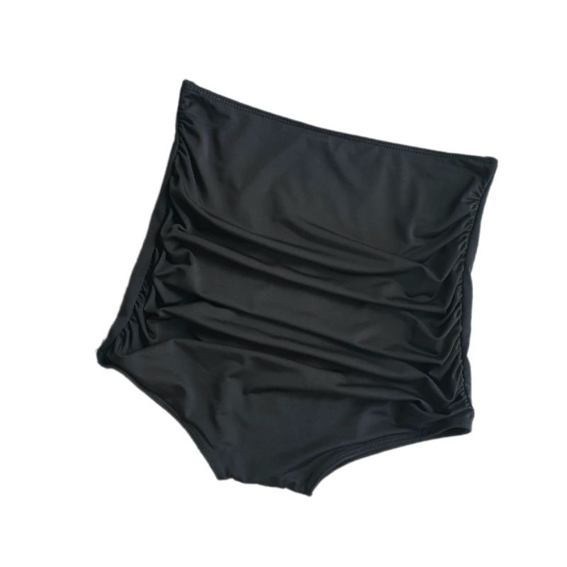 Quần bơi nữ, bikini lẻ dạng đùi cạp cao kín đáo vàng, đen | BigBuy360 - bigbuy360.vn