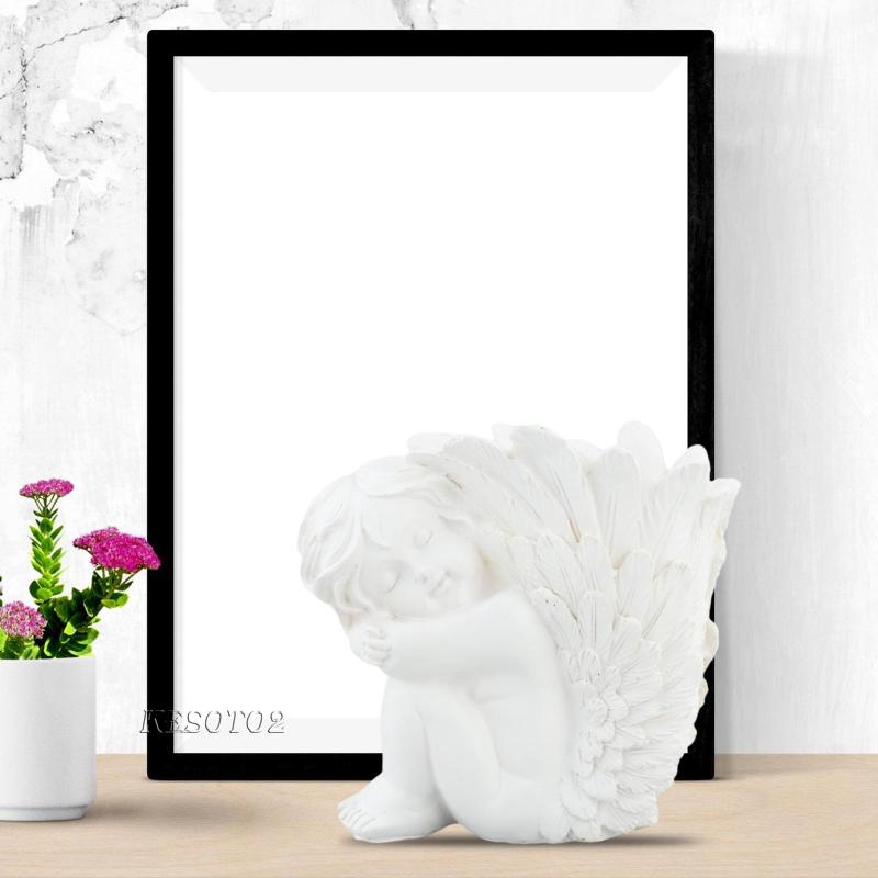 Bộ 2 Bình Hoa Điêu Khắc Thủ Công Hình Thiên Thần Trang Trí Nhà Cửa