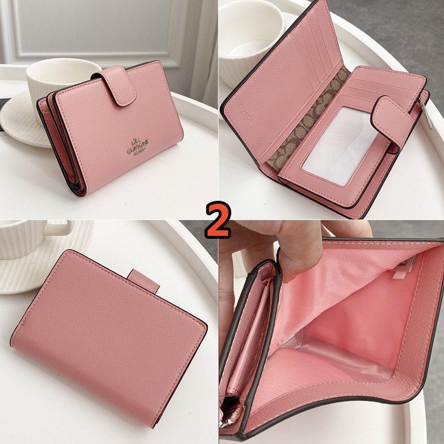 Ví nữ COACH F53562 Ví trung bình Ví tiền xu Ví da Ví đựng thẻ