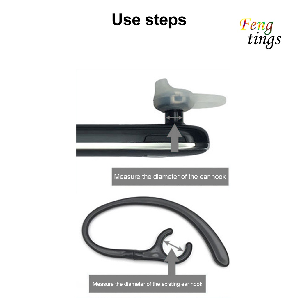 Kẹp Tai Chống Rơi Xoay 360 Độ 6 / 7 / 8 / 9mm