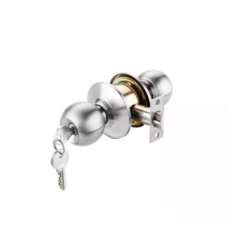 ổ khoá tay nắm tròn INOX ( combo 4 ổ khoá dùng chung 1 chìa chủ , loại cò dài dùng cho cửa nhôm )