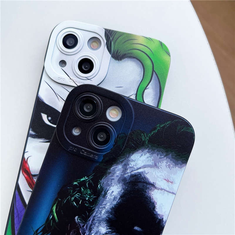 Ốp Điện Thoại Silicon Dẻo In Hình Joker Bảo Vệ Camera Chống Rơi Cho iPhone 11 12 13 Pro Max X XR XS Max 7 8 Plus SE3