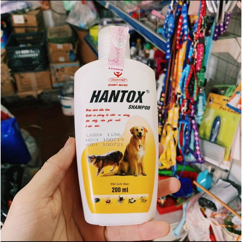 Sữa tắm Hantox- diệt ve,rận trên chó mèo